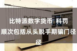 比特派数字货币 科罚顺次包括从头脱手期骗门径