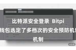 比特派安全登录  Bitpie钱包选定了多档次的安全预防机制