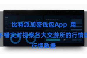 比特派加密钱包App  用户不错实时视察各大交游所的行情数据
