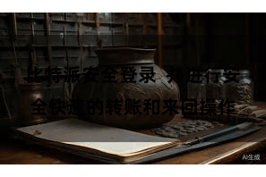 比特派安全登录 并进行安全快速的转账和来回操作