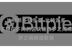 比特派多链生态  比特派多链料理不错在不同的区块链收罗之间缔造联接